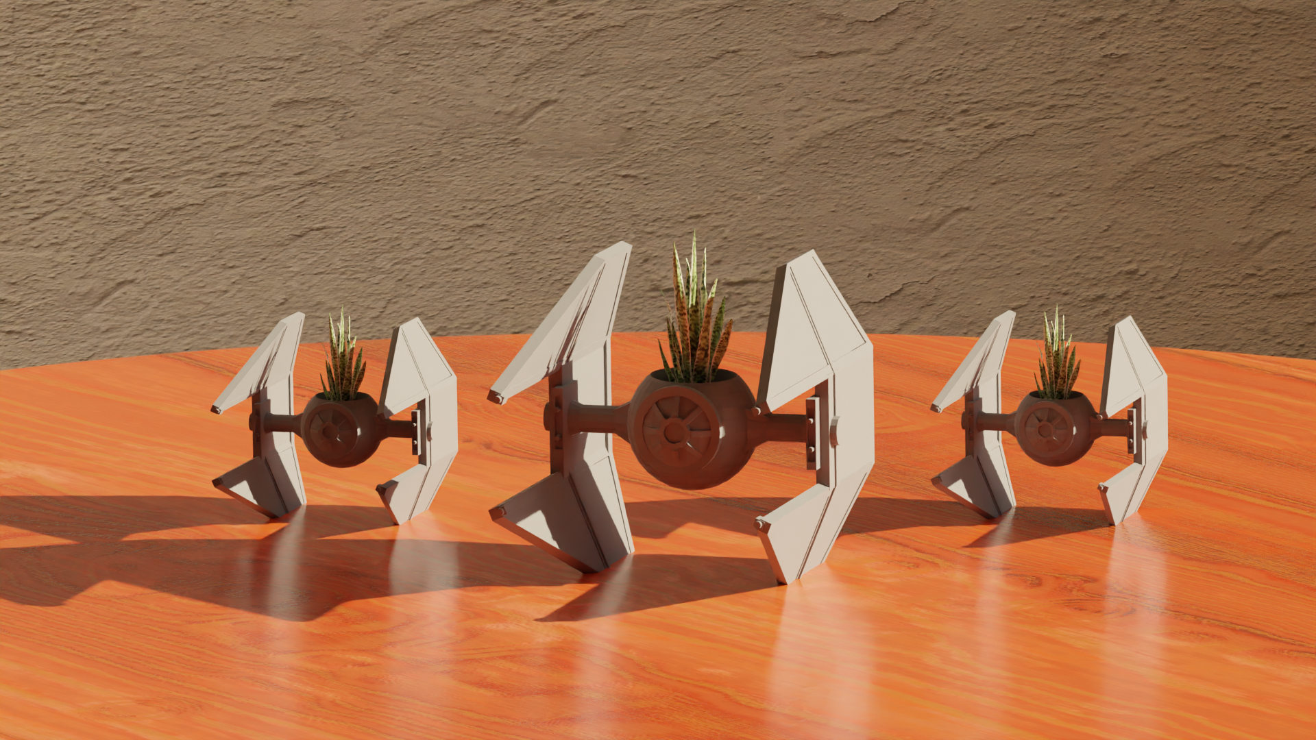 TIE Interceptor - Star Wars Pot Plant