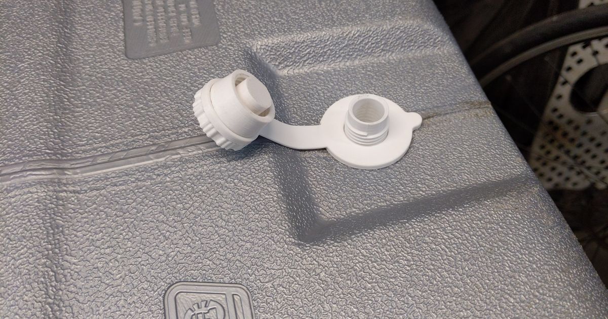 Coleman Drain Plug Replacement by mpatl Download free STL model