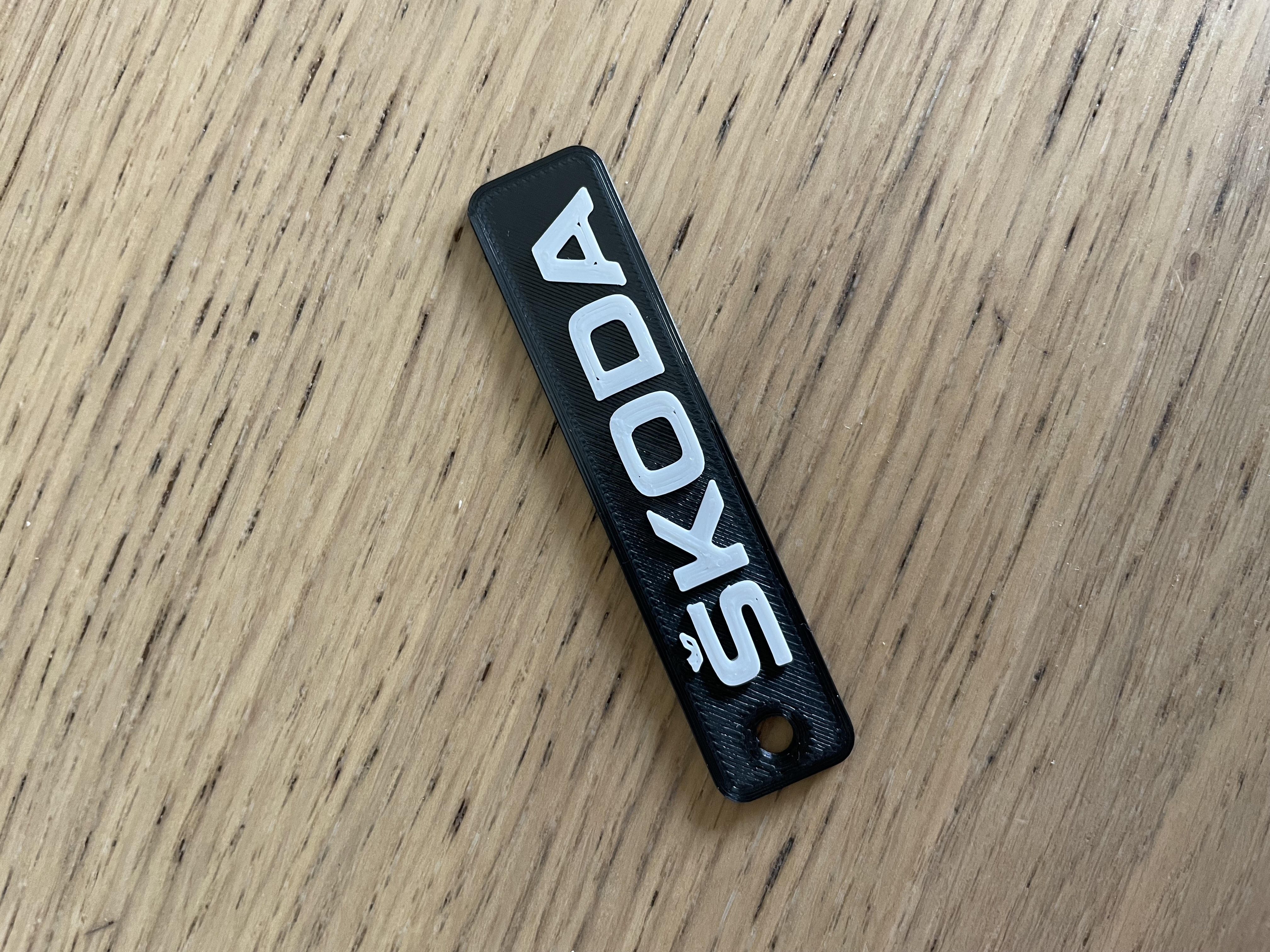Old Skoda Logo Keychain