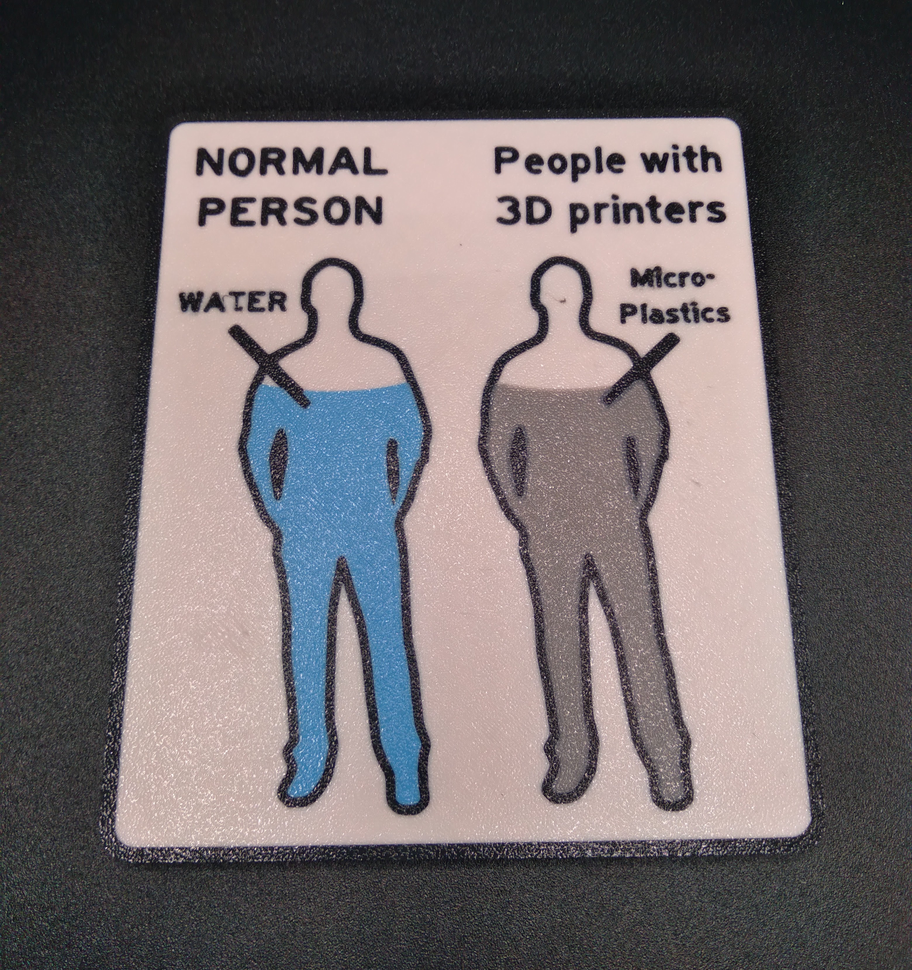 3D Printing Microplastic Meme.