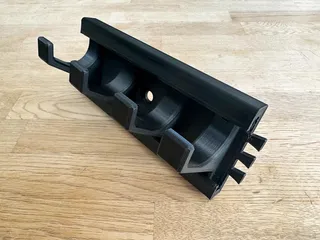 Helmet hook rail