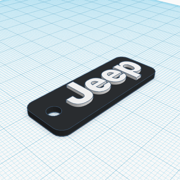 Jeep logo keychain by Jonatan Lepík | Download free STL model