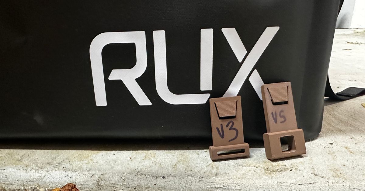 RUX storage system rail clips by maxelman Download free STL model