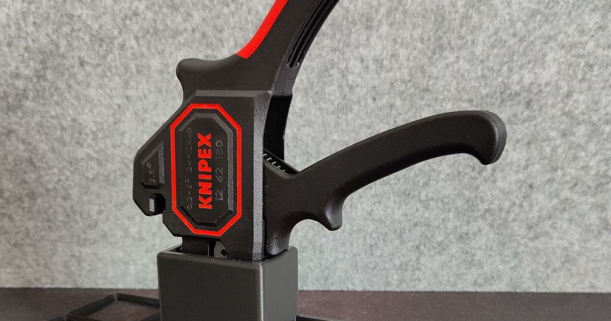 Gridfinity Holder for KNIPEX Automatic Insulation Stripper by Markuzzzi, Download free STL model