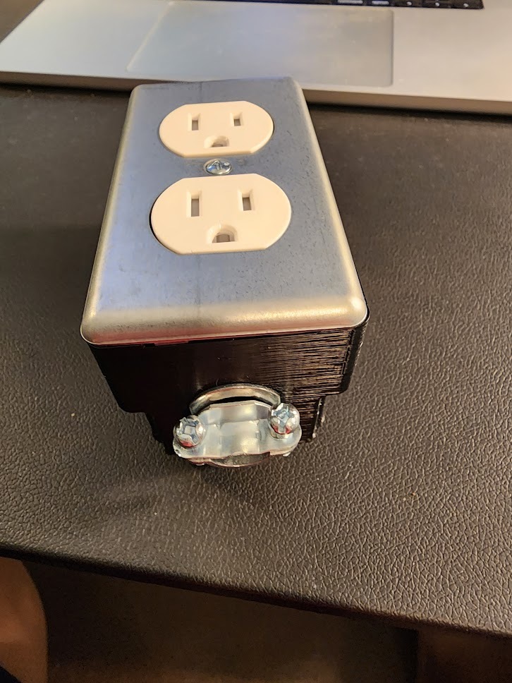 Tennsco workbench shop table flared leg outlet box single gang by Aaron