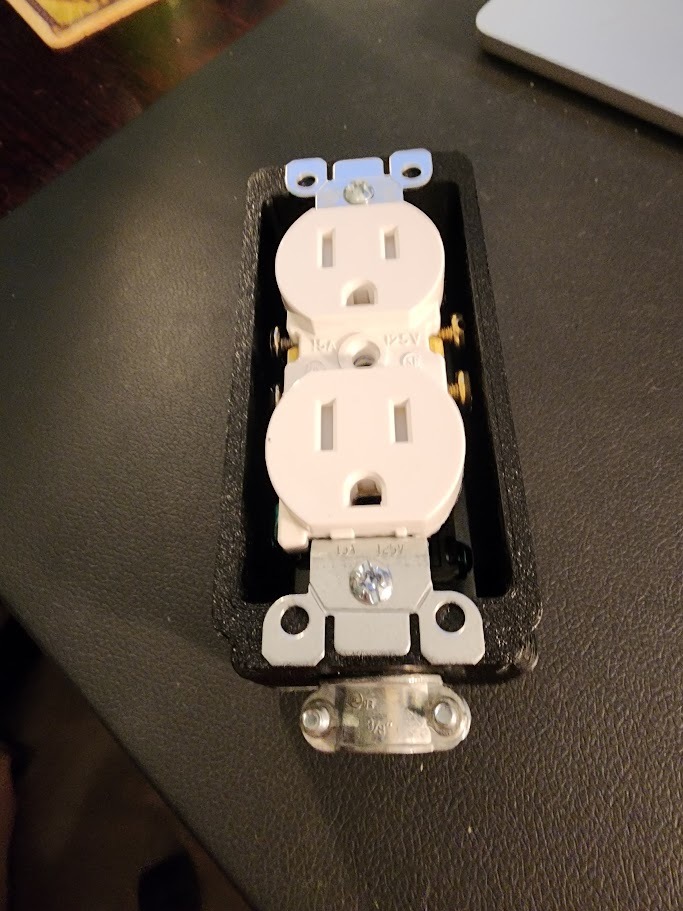 Tennsco workbench shop table flared leg outlet box single gang by Aaron