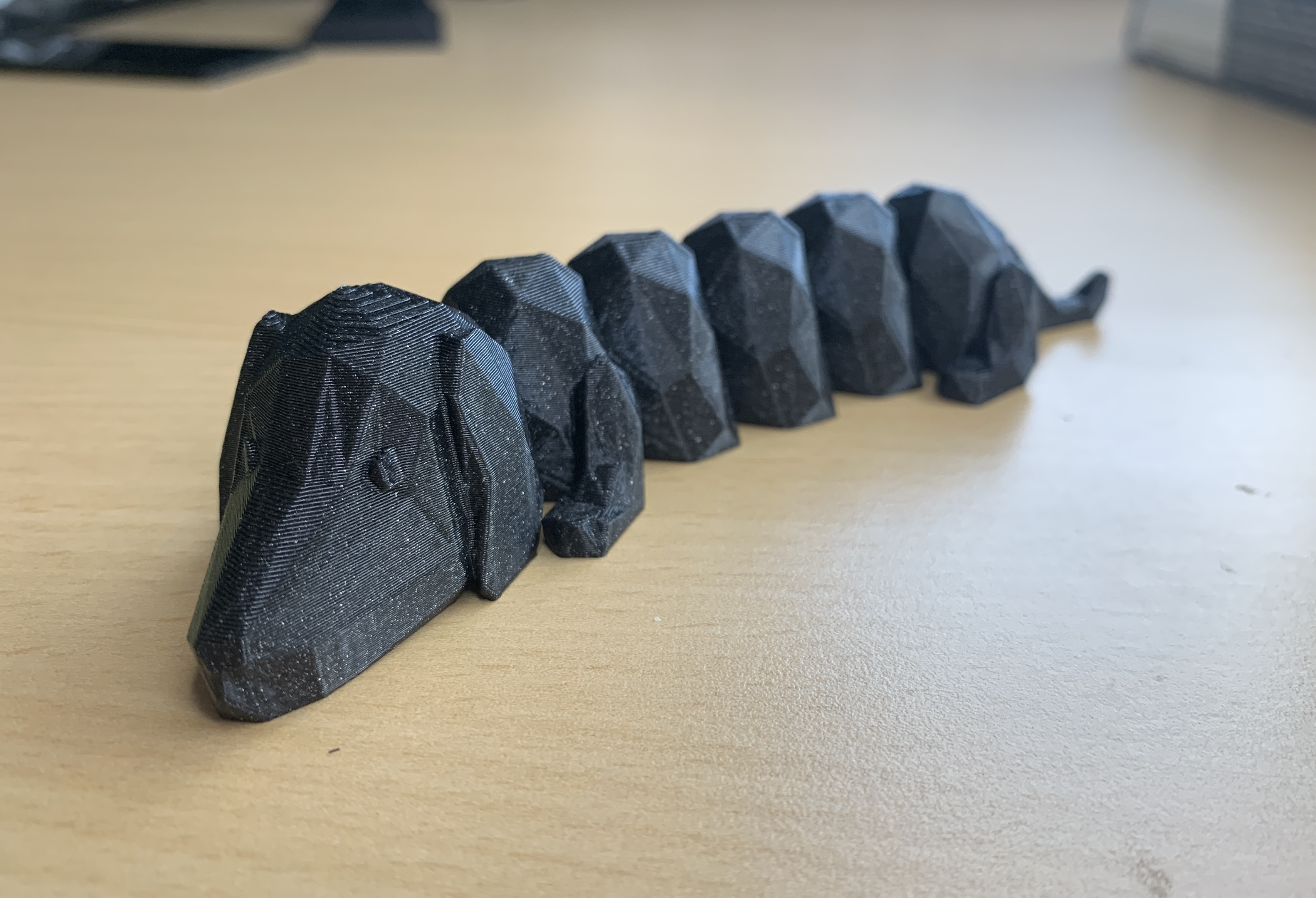 Flexible Dog - low poly Dachshund