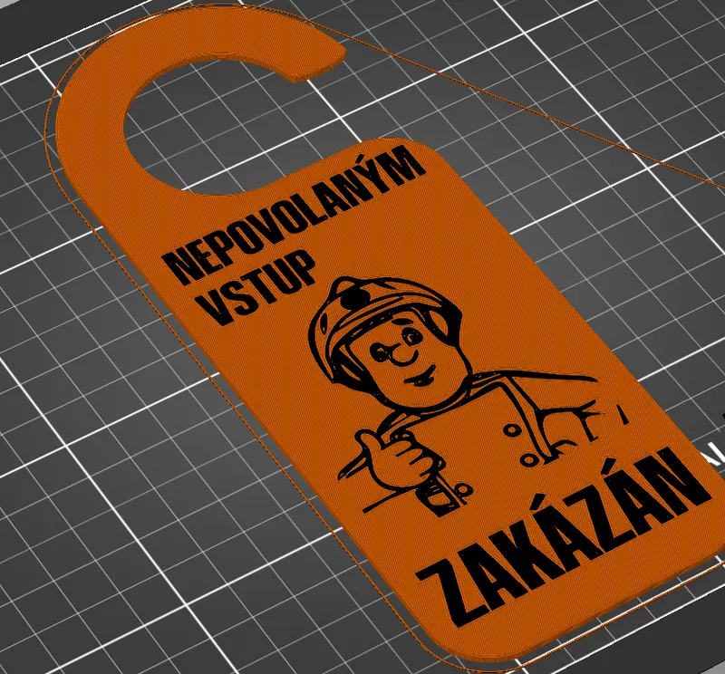 Do not disturb door hanger by xcermakm | Download free STL model ...