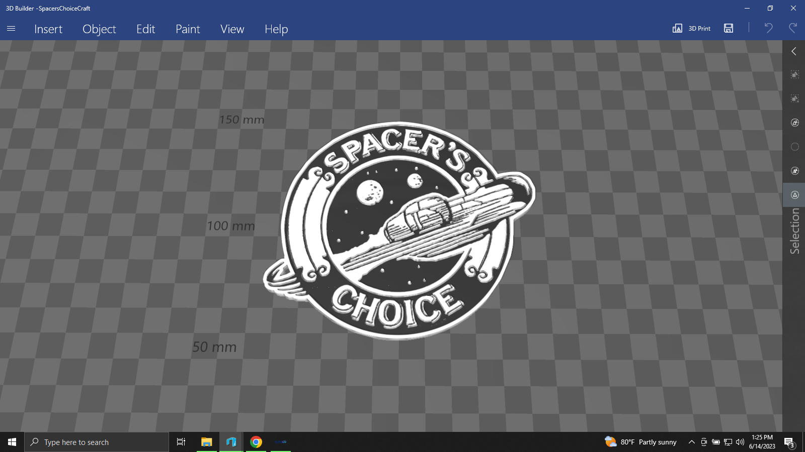 Spacers Choice Logo by Sam Hain Download free STL model