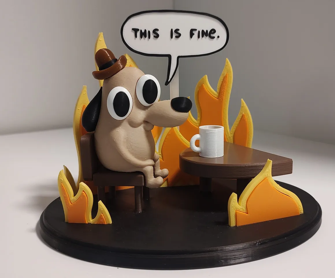 This is Fine Dog Remix, Remix by Foppemoa, Download free STL model