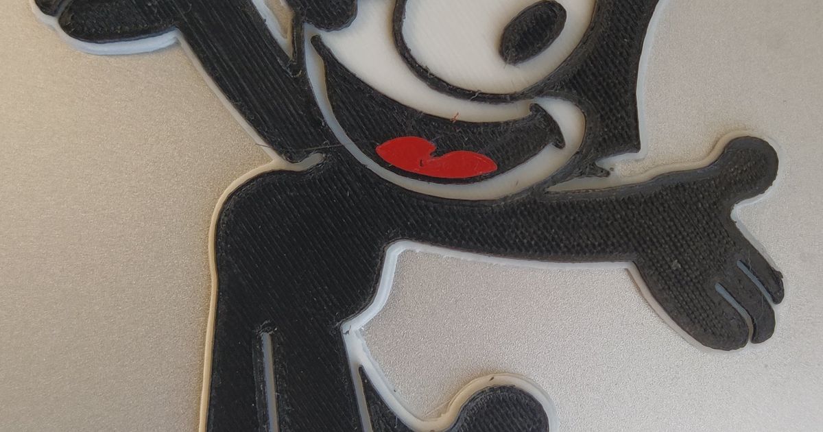 Felix the Cat keychain by Martin Šlefr Download free STL model