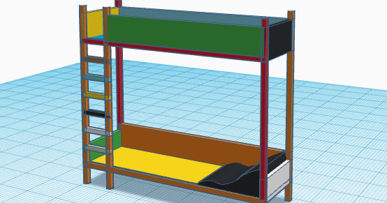 bunk bed by Thijmen | Download free STL model | Printables.com