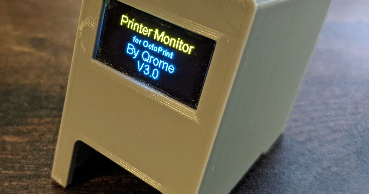 Printer Monitor with Battery by PenguinFeet | Download free STL model ...