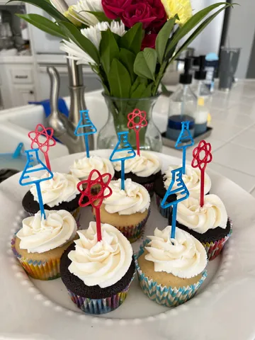 Science Cupcake Toppers