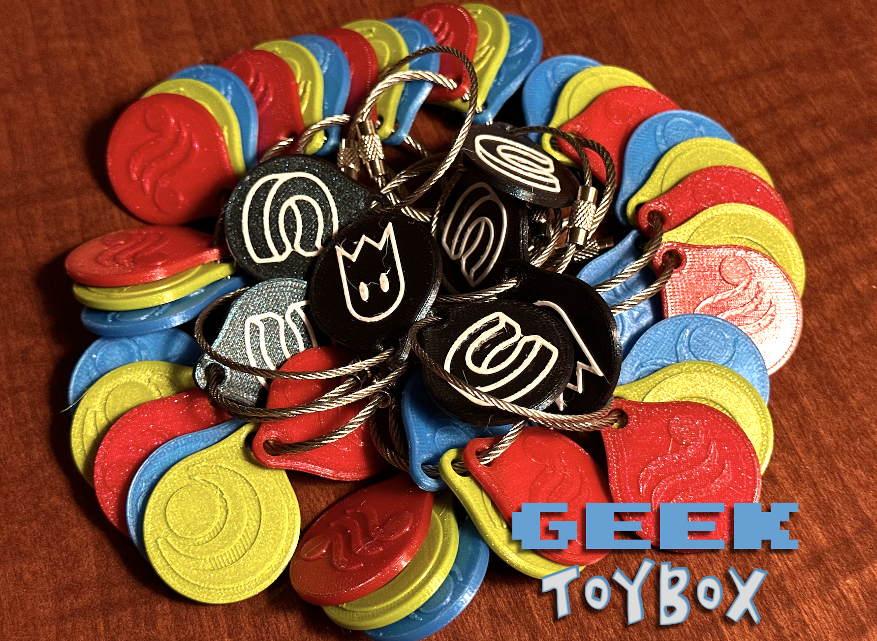 25mm/1" NFC NTAG215 coin keychain