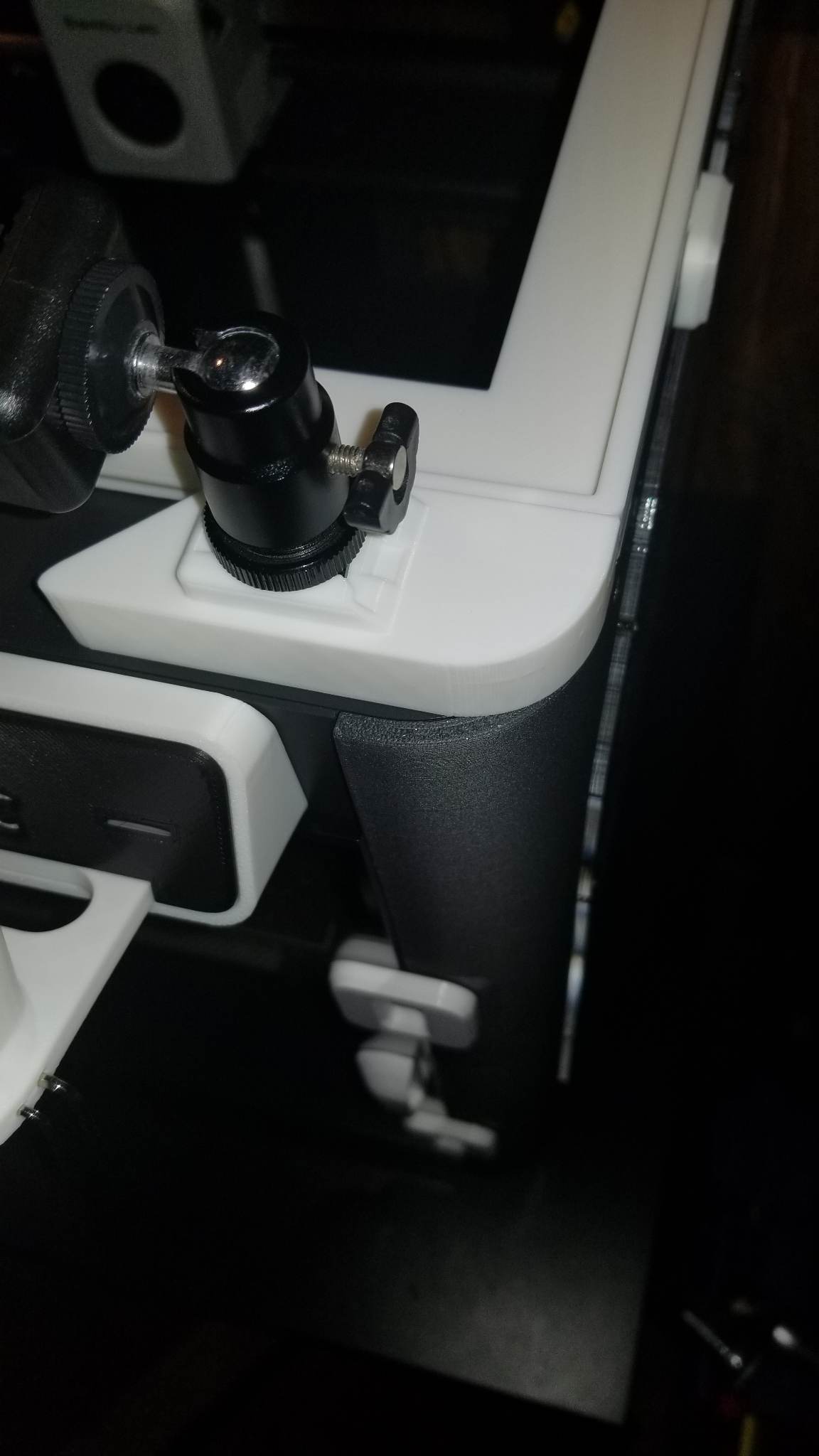 Bambu Labs P1P Hot Shoe Phone Mount for Arc Enclosure w/ Lid Riser by