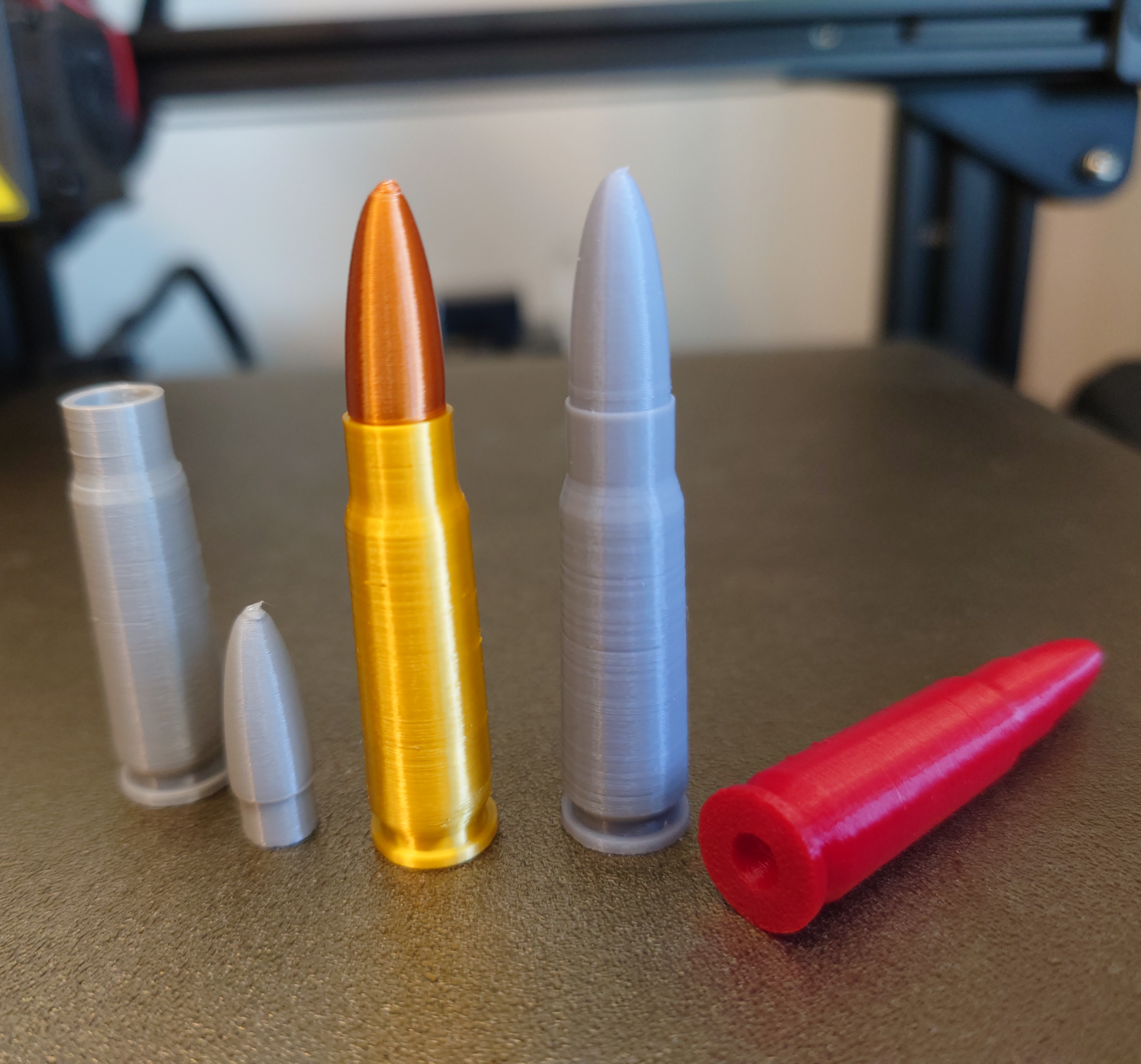 7.62x39mm replica and snap cap