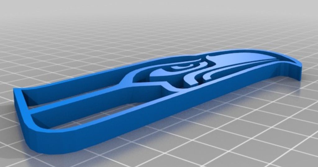 Seahawks Logo DualExtruder by Alcore23, Download free STL model
