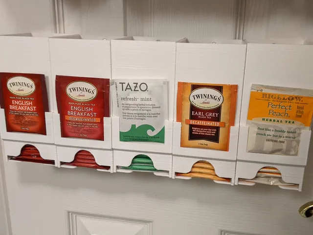 Wall Mounted Tea Bag / Packet / Dispenser / Organizer / Caddy