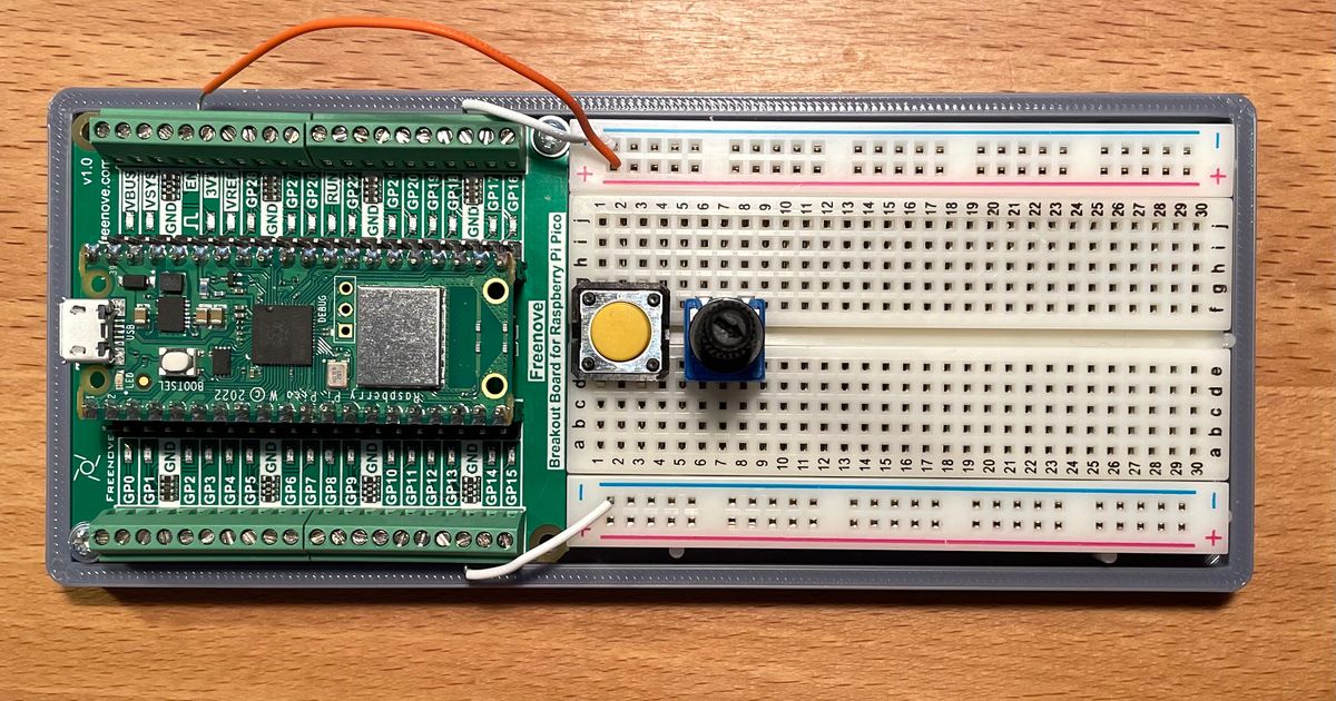 Raspberry Pi Pico Breadboard Carrier by URSPB | Download free STL model ...