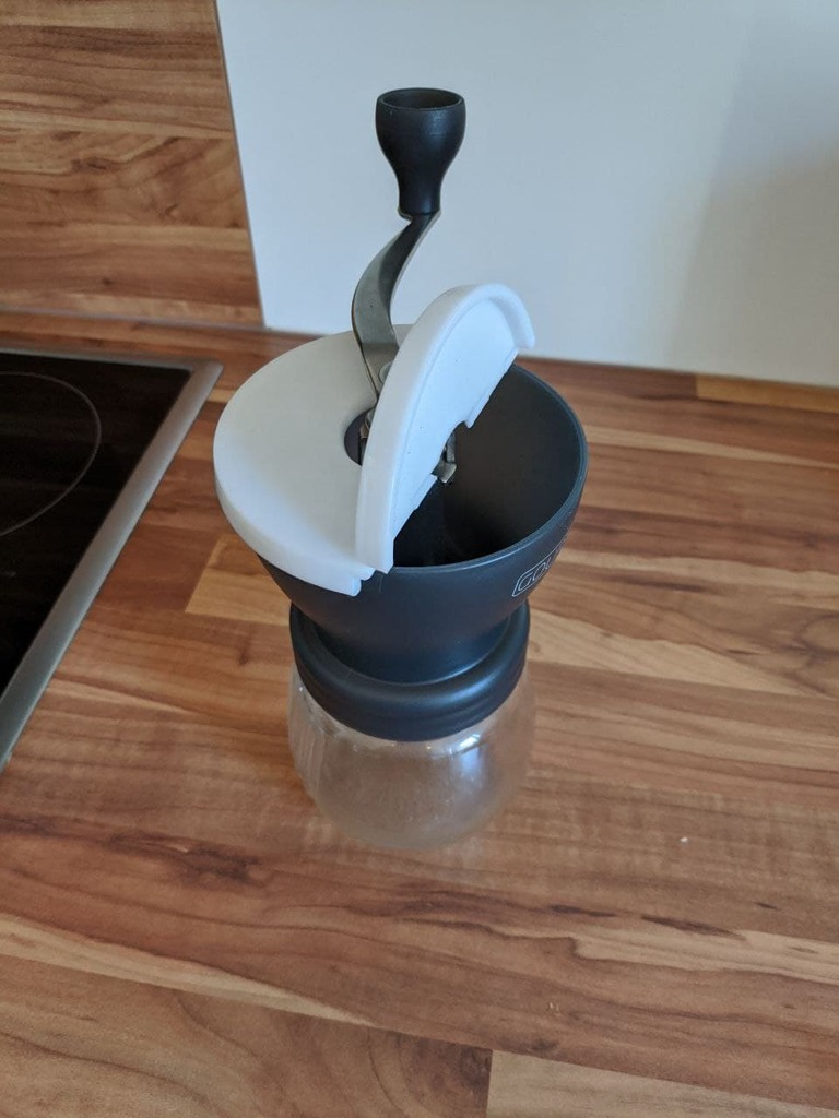 Hario Coffee Grinder Lid Print in Place by Shoggomo Download free STL model