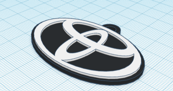 Toyota Logo Keychain by Jonatan Lepík