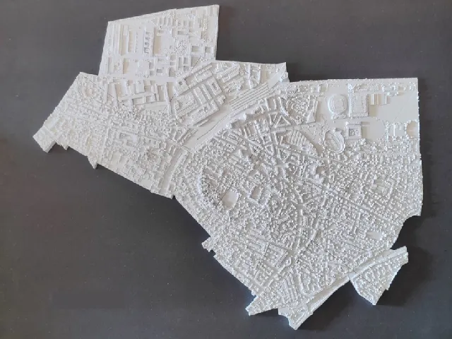 Topographic map - Oerlikon, Zürich, Switzerland