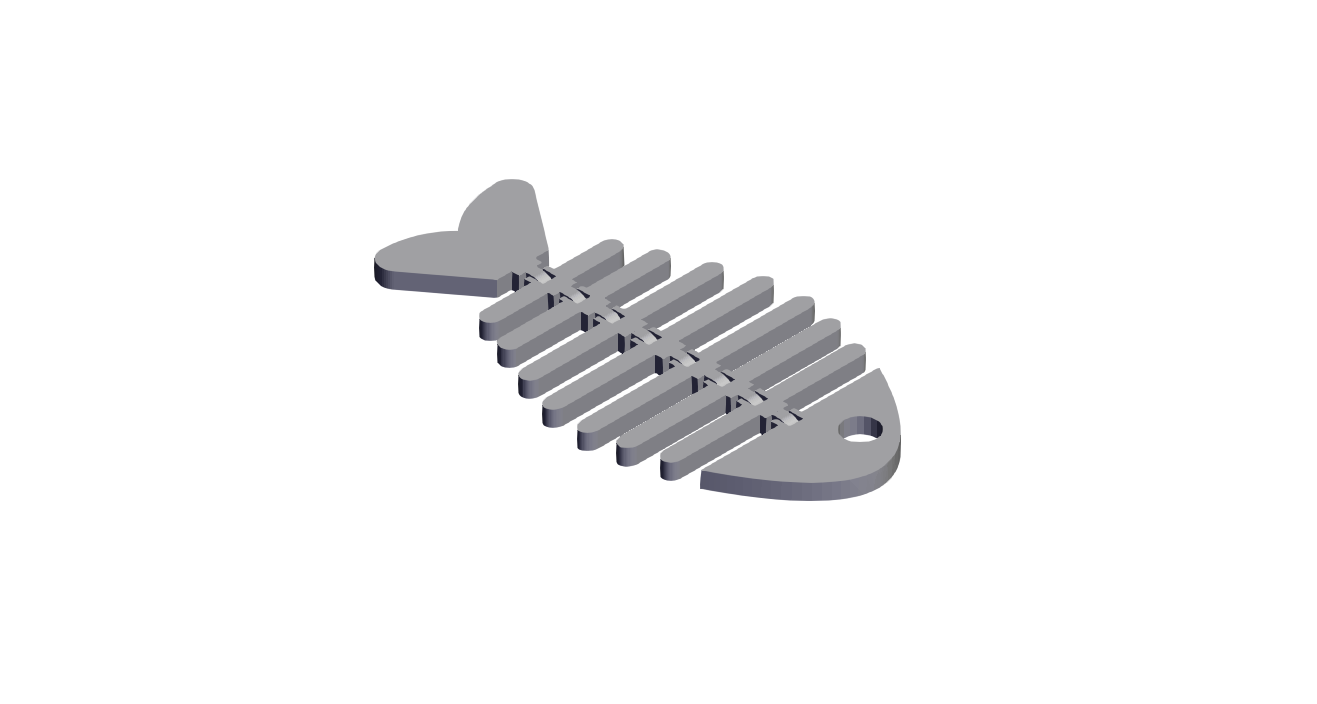 Articulated Fish Skeleton Fidget Toy. by Robo3DDesiGn Download free