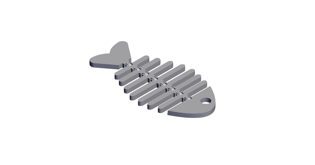 Articulated Fish Skeleton Fidget Toy. by Robo3DDesiGn Download free