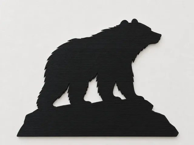 Bear Silhouette Wall Art