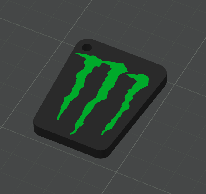 Monster Energy Claw Keychain
