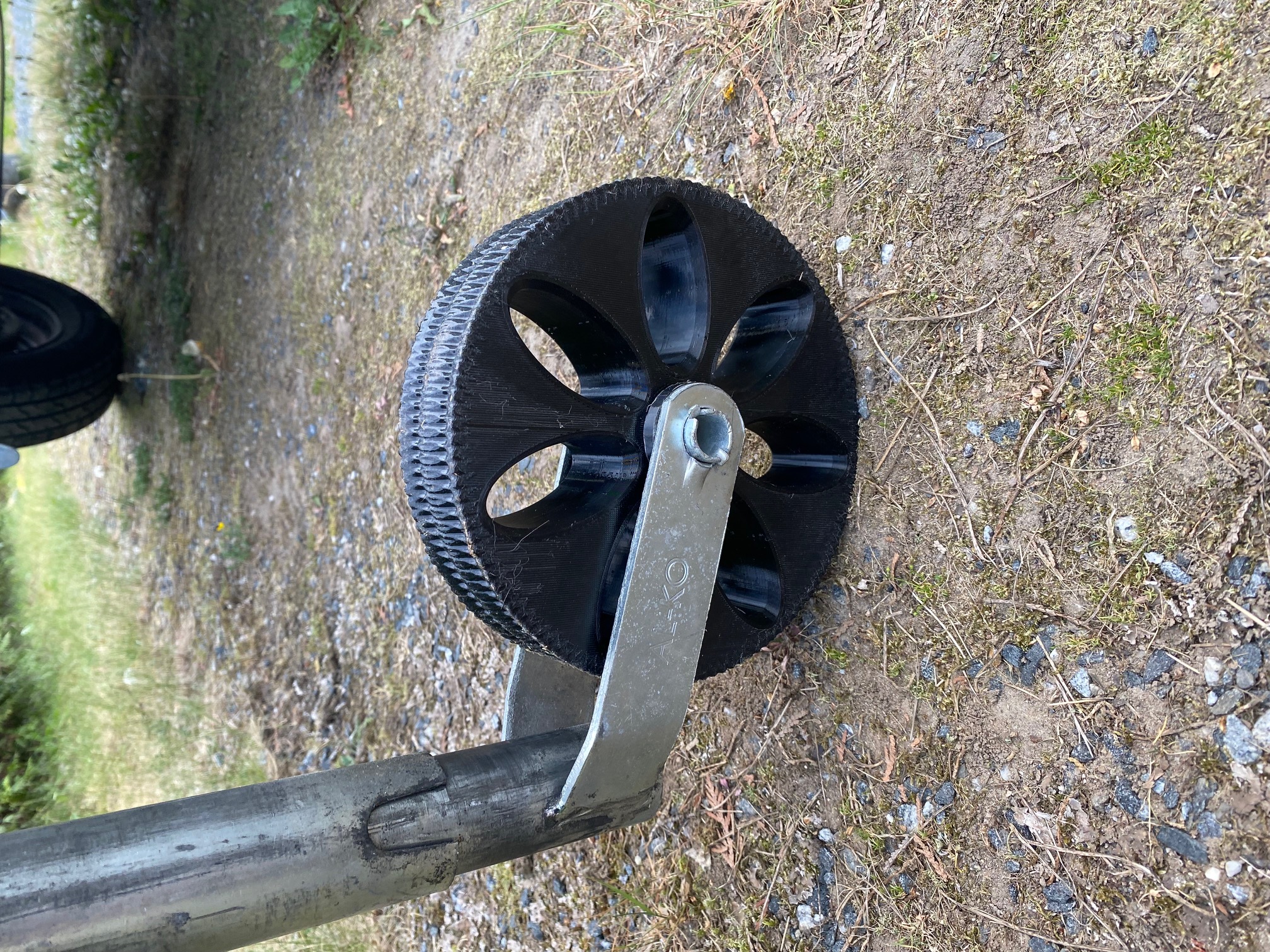 Trailer jack wheel replacement by floano Download free STL model