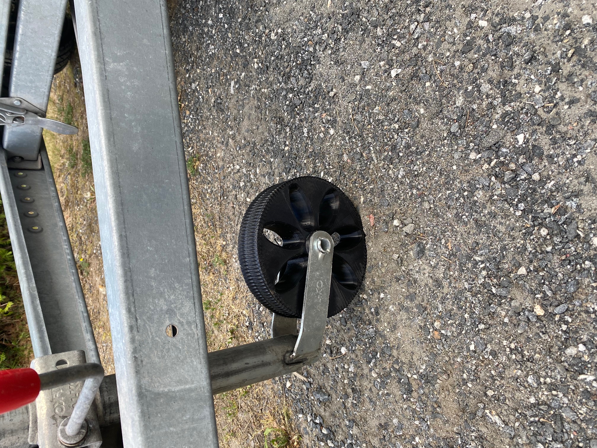 Trailer Jack Wheel Replacement, 1100 Lbs High Load Capacity 8 Inch Trailer Wheel, 48mm Rim Trailer Jack Caster For Trailer Jack, Utility Carts