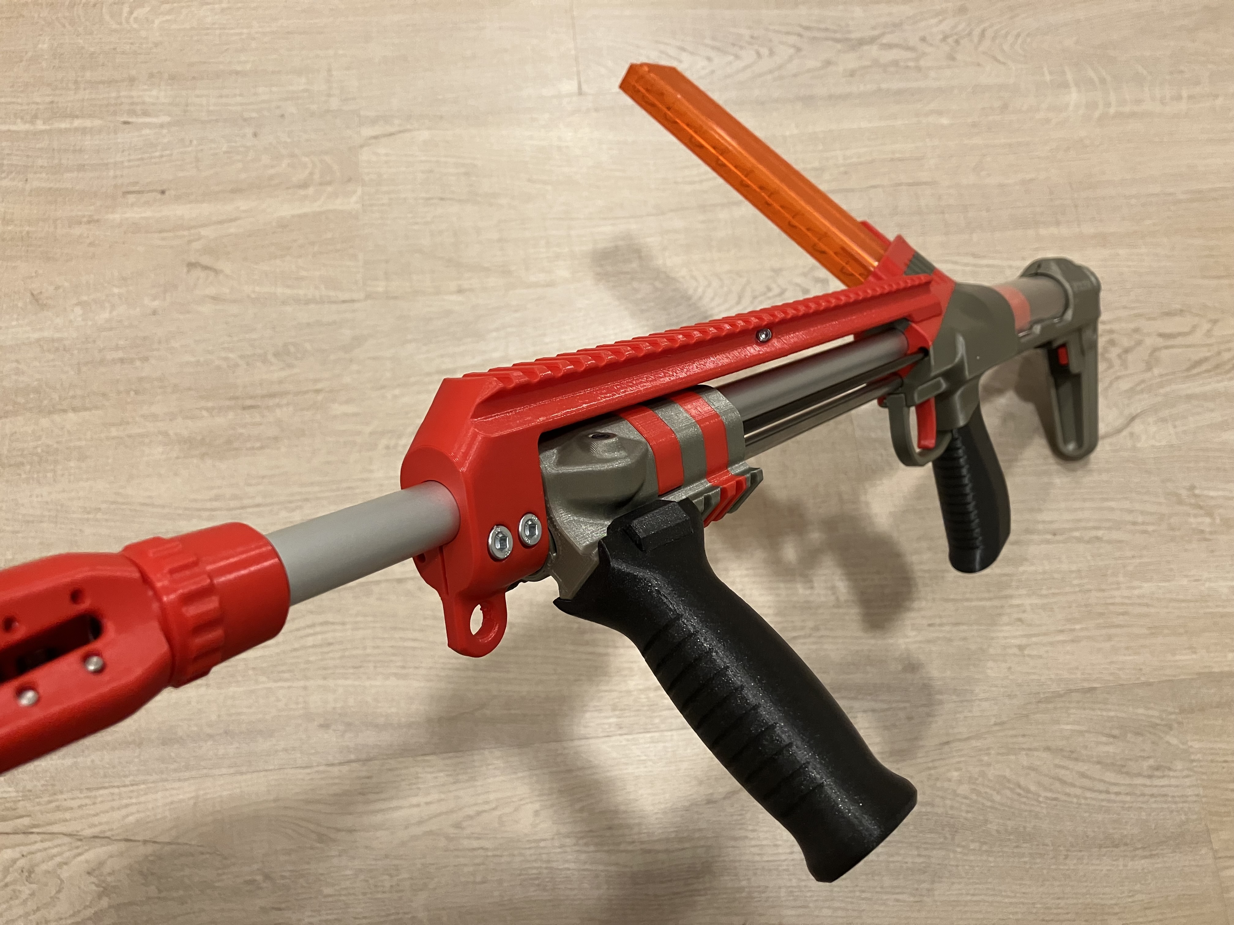 Top rail for HAVRAN foam dart blaster