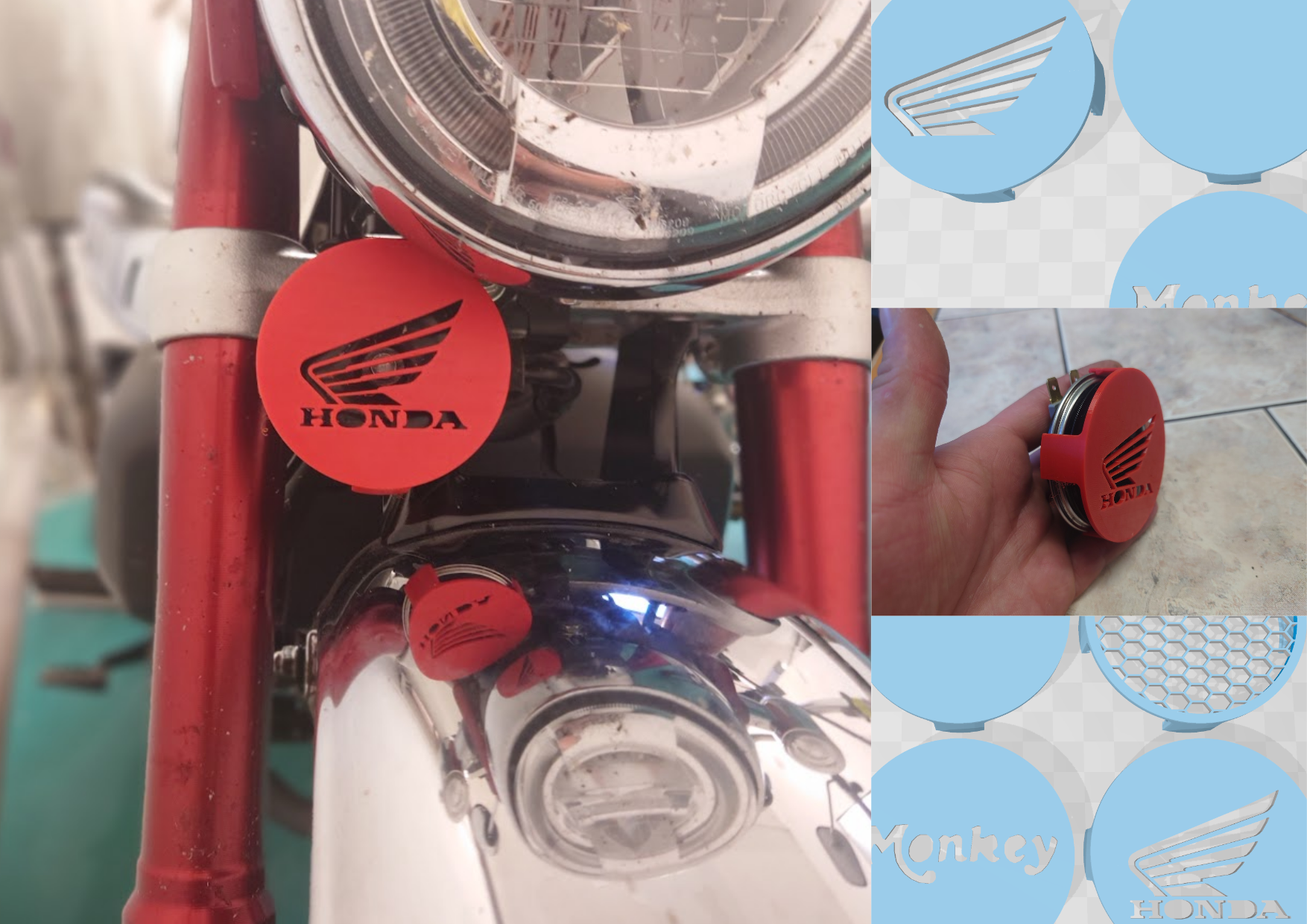 Honda Monkey/DAX/MSX/GROM 125 Horn Cover by Kdyrja | Download free STL  model | Printables.com