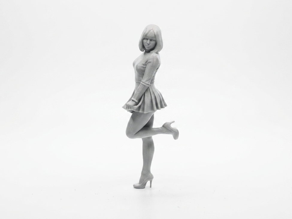 Stockings Girl Figurine Female Figure 3D Printable