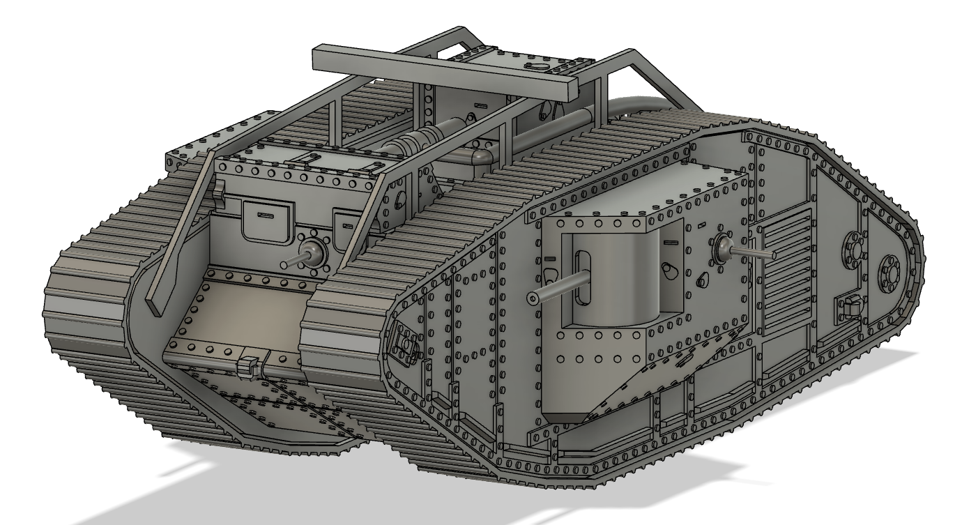 Mark V Landship- Easy Print