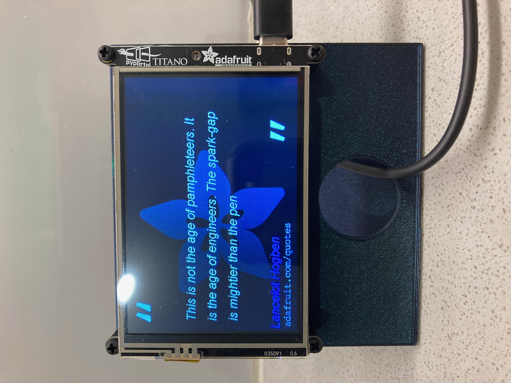 Adafruit PyPortal Titano Display by StrandedOrg | Download free STL ...