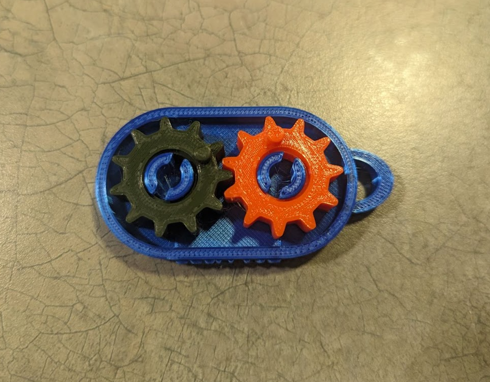 Fidget Gears Keychain