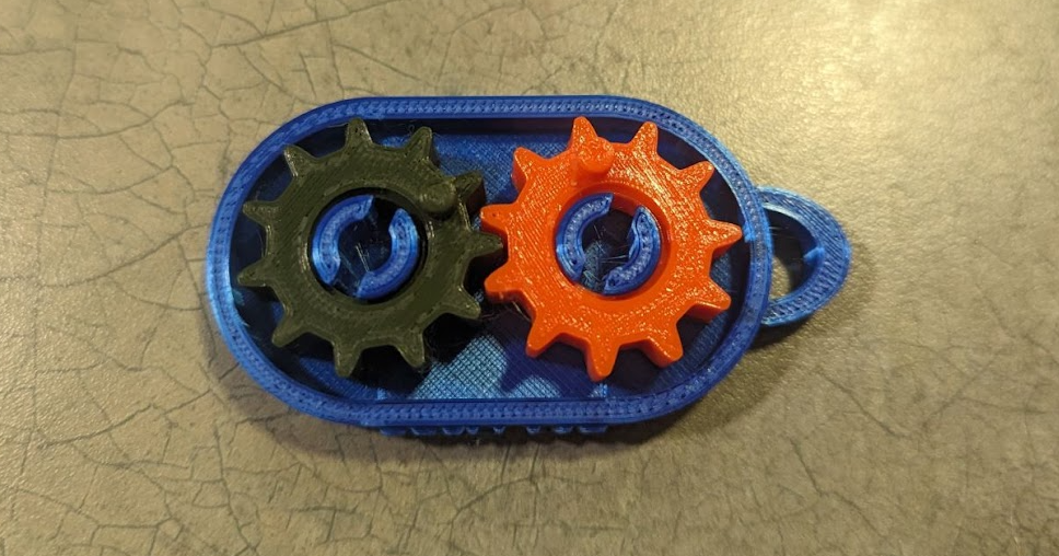 Fidget Gears Keychain by Ernie Tech Download free STL model