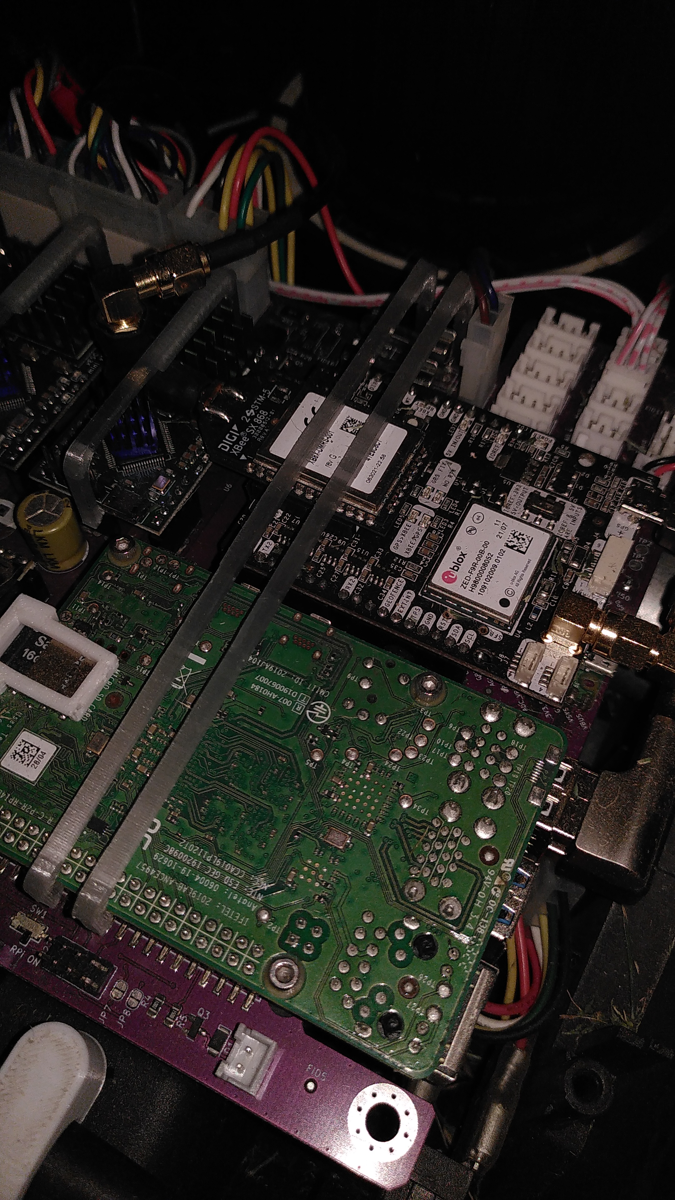 Fixing Bracket for ArduSimple Radio Module on OpenMower Mainboard