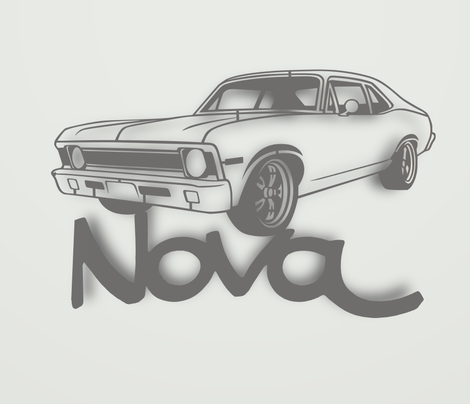 69 Chevy Nova Cutout by Jordan K | Download free STL model | Printables.com