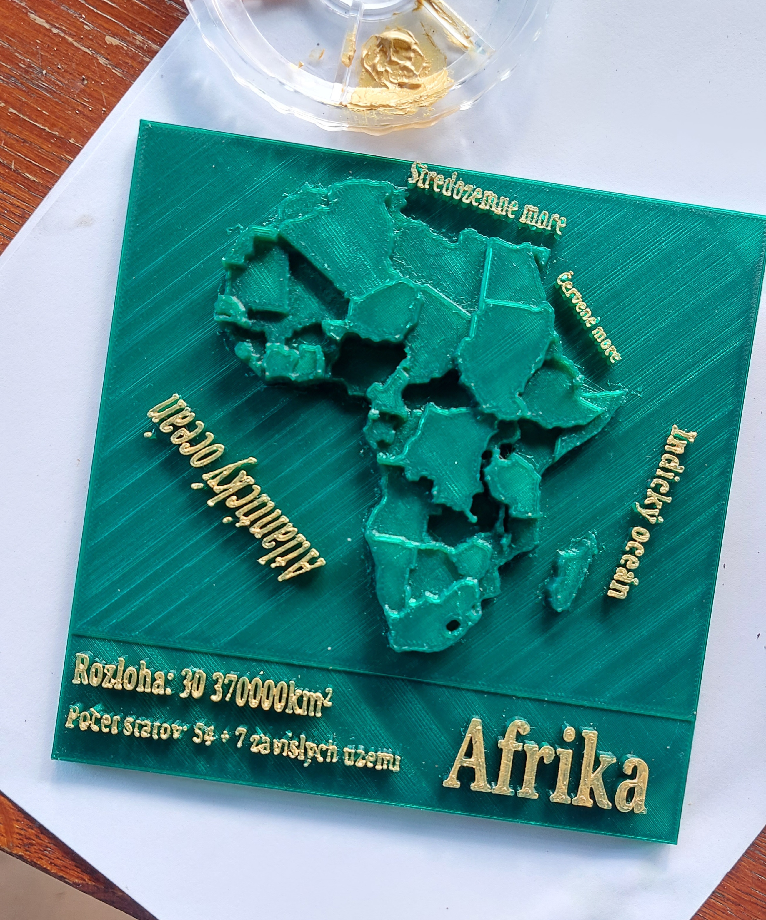 3D Mapa Afrika
