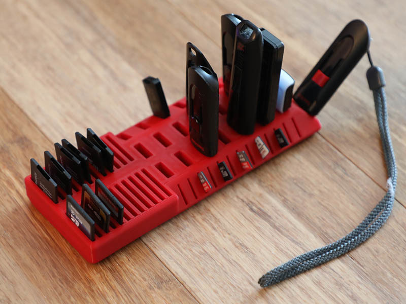 Wider Remix of USB SD and MicroSD holder