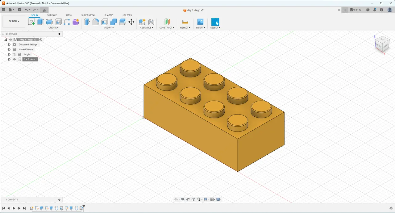 Fusion 360 best sale lego brick