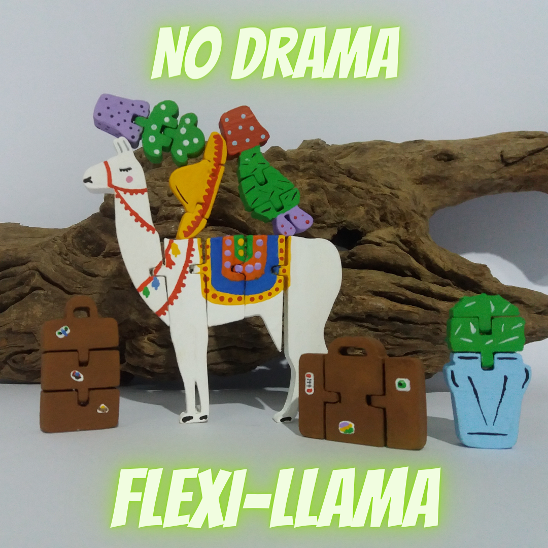 No Drama Flexi Llama - Stacking Flexi Toy - Easy Print in Place