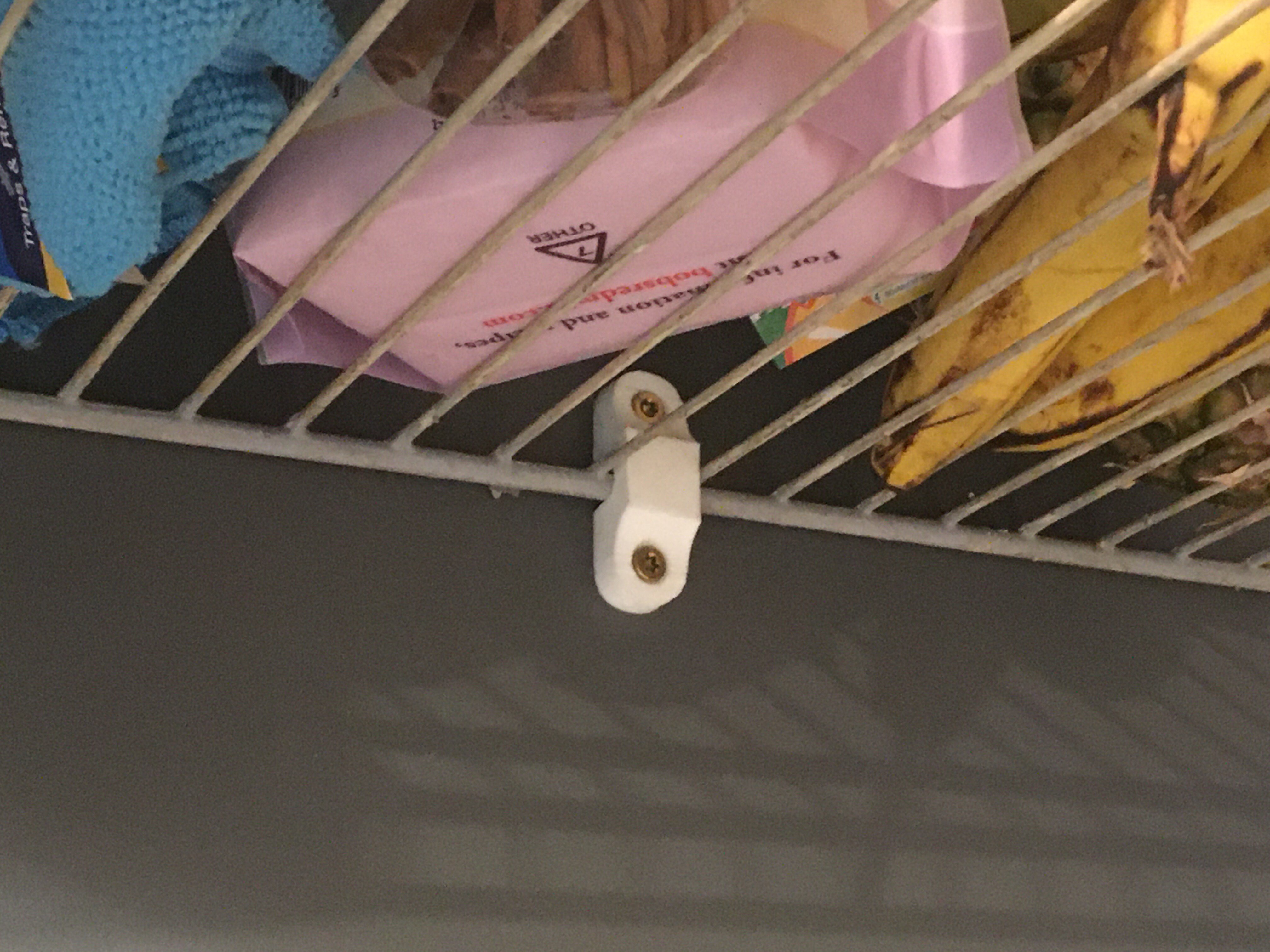Wire Wall Shelf Bracket: Replacement that is heavy duty and easy to print.