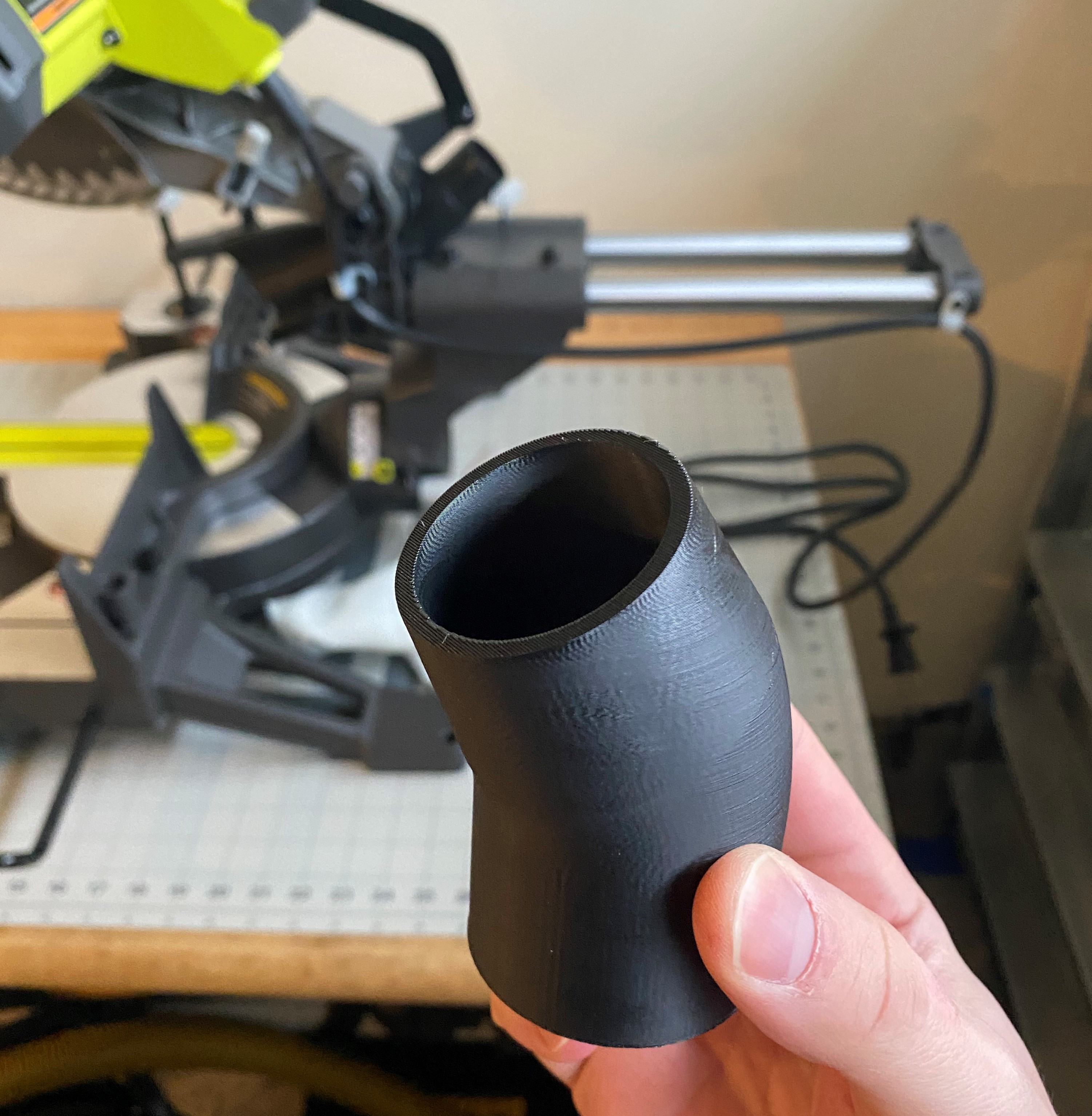 Ryobi Mitre Saw to Dewalt ShopVac Attachment by aubedj Download free