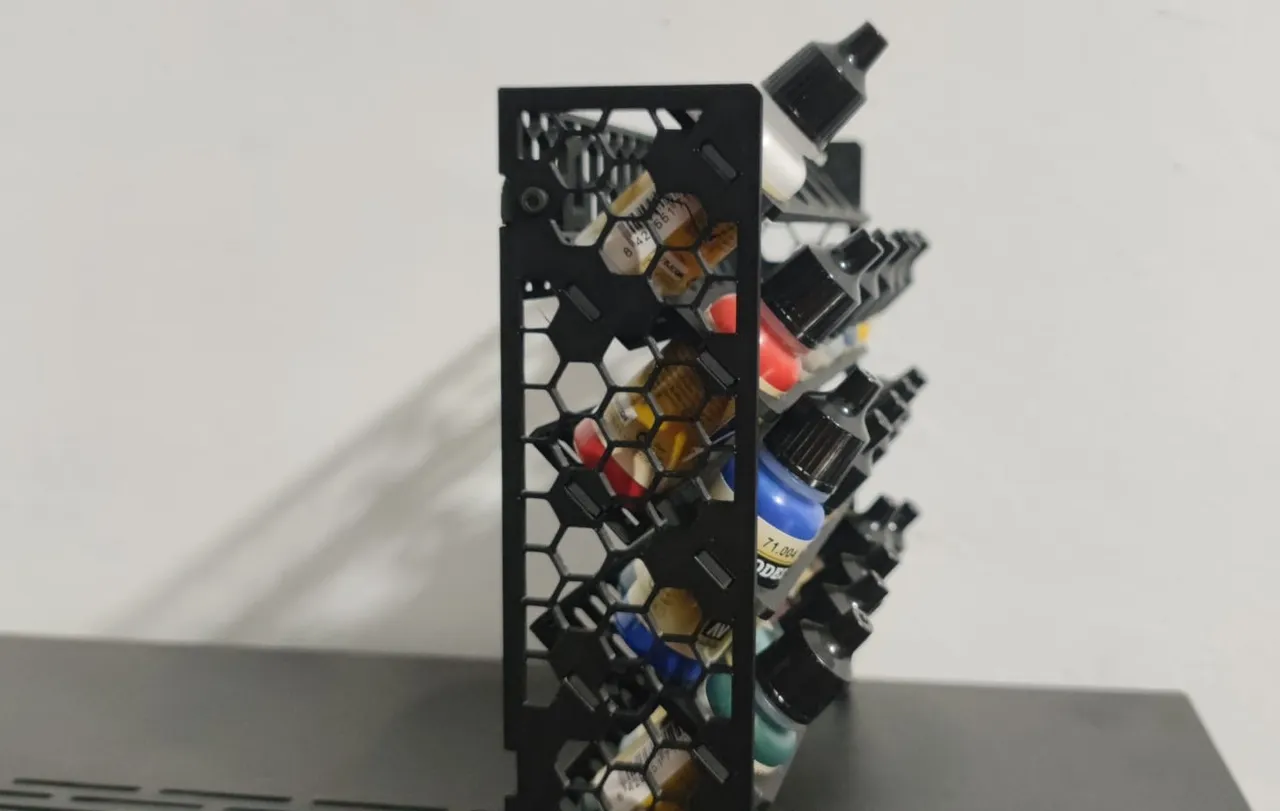 Hobby Paint Rack + Wall Mount by Leonardo Caero