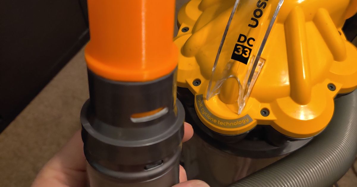 Dyson DC33 Space Bag Adapter by salfter Download free STL model